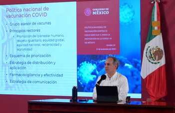Van 726 mil 313 vacunas aplicadas en México; más de 86 mil ya recibieron segunda dosis