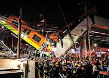 Se desploma el Metro de la Línea 12