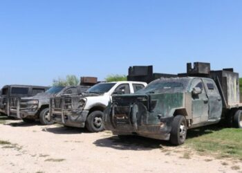 Aseguran 14 blindadas en la frontera de Tamaulipas
