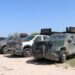 Aseguran 14 blindadas en la frontera de Tamaulipas