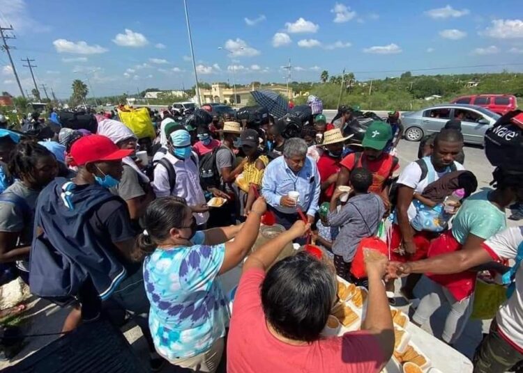 Migrantes Haitianos reciben apoyo en San Fernando