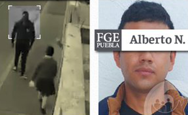 Cae sujeto que fue captado atacando sexualmente a una niña en Puebla