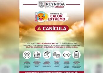 Alerta Gobierno de Reynosa por ola de calor extremo