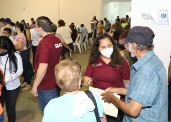 Gobierno de Reynosa colabora en la entrega de apoyos del Gobierno Federal a los adultos de la tercera edad