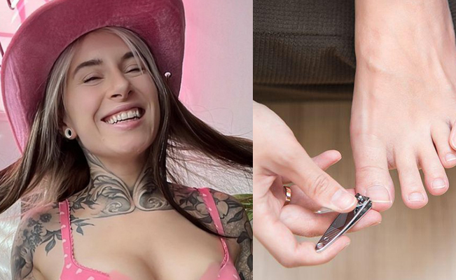 Bailarina vende sus uñas de los pies y se vuelve millonaria