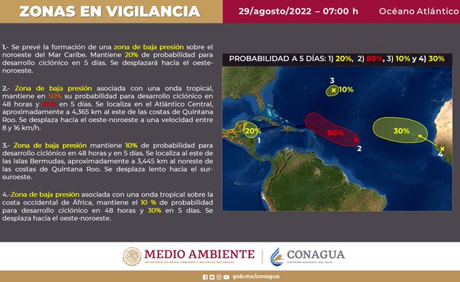 ¡Aguas con las lluvias!: se prevén chubascos fuertes en el país