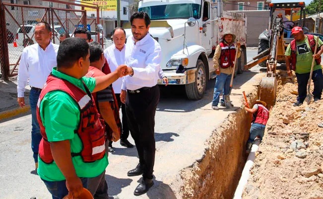 Supervisó Alcalde Carlos Peña Ortiz obra de rehabilitación de drenaje
