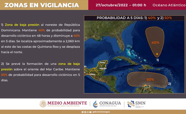¡Saca la chamarra!: llegan 2 frentes fríos a la república mexicana