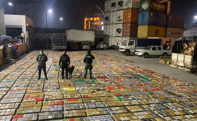 En Ecuador, decomisan cerca de 8.8 toneladas de cocaína con destino a Bélgica