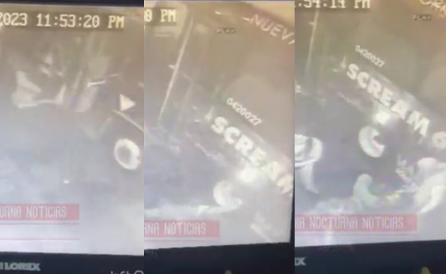 VIDEO. En CDMX, microbusero atropella a hombre que subió a pedir limosna