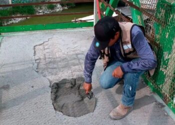 Rehabilita Gobierno de Reynosa puente peatonal