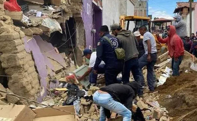Derrumbe de barda deja un muerto y dos lesionados en Toluca