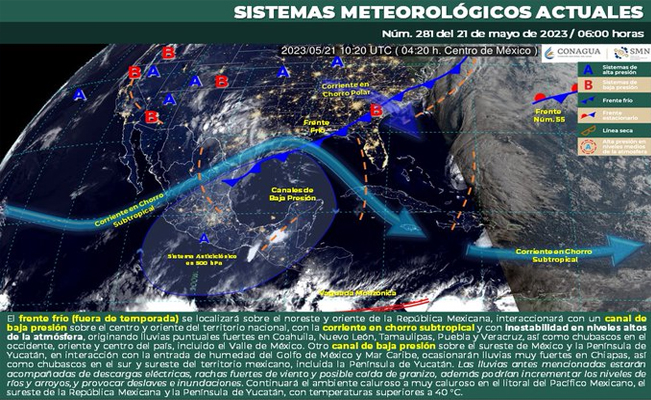 ¡Toma precauciones!: se esperan lluvias y tornados en la república