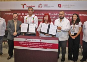 Firman Américo y Layda convenio para impulsar el desarrollo energético
