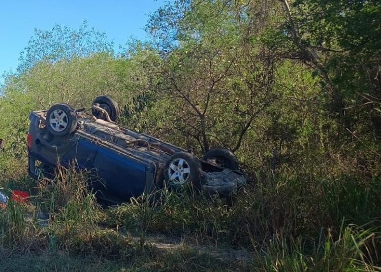 Accidente con Volcadura en Villagrán arroja un lesionado