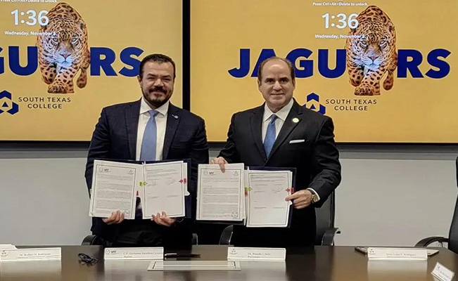 Firma la UAT acuerdo con South Texas College