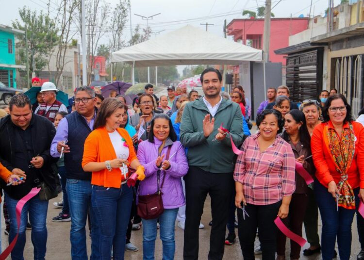 Presidente Carlos Peña Ortiz entrega obra de pavimentación por más de 4 MDP en Reynosa