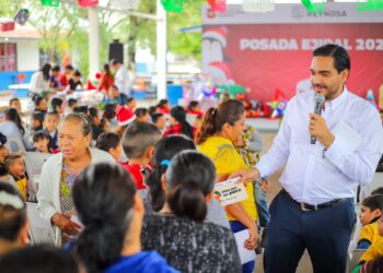 En «Periquitos» celebraron Posada Ejidal con el Alcalde Carlos Peña Ortiz