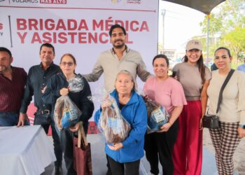 Recibieron al Presidente Carlos Peña Ortiz en Fuentes Lomas con Brigada Médica Primero Sanos