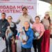 Recibieron al Presidente Carlos Peña Ortiz en Fuentes Lomas con Brigada Médica Primero Sanos