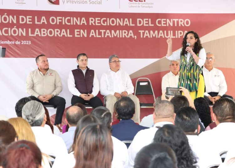 En Altamira el séptimo Centro de Conciliación Laboral de Tamaulipas: Olga Sosa